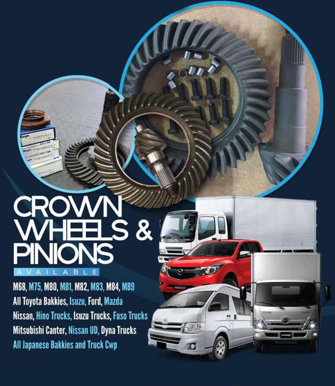 CROWN WHEELS & PINIONS
